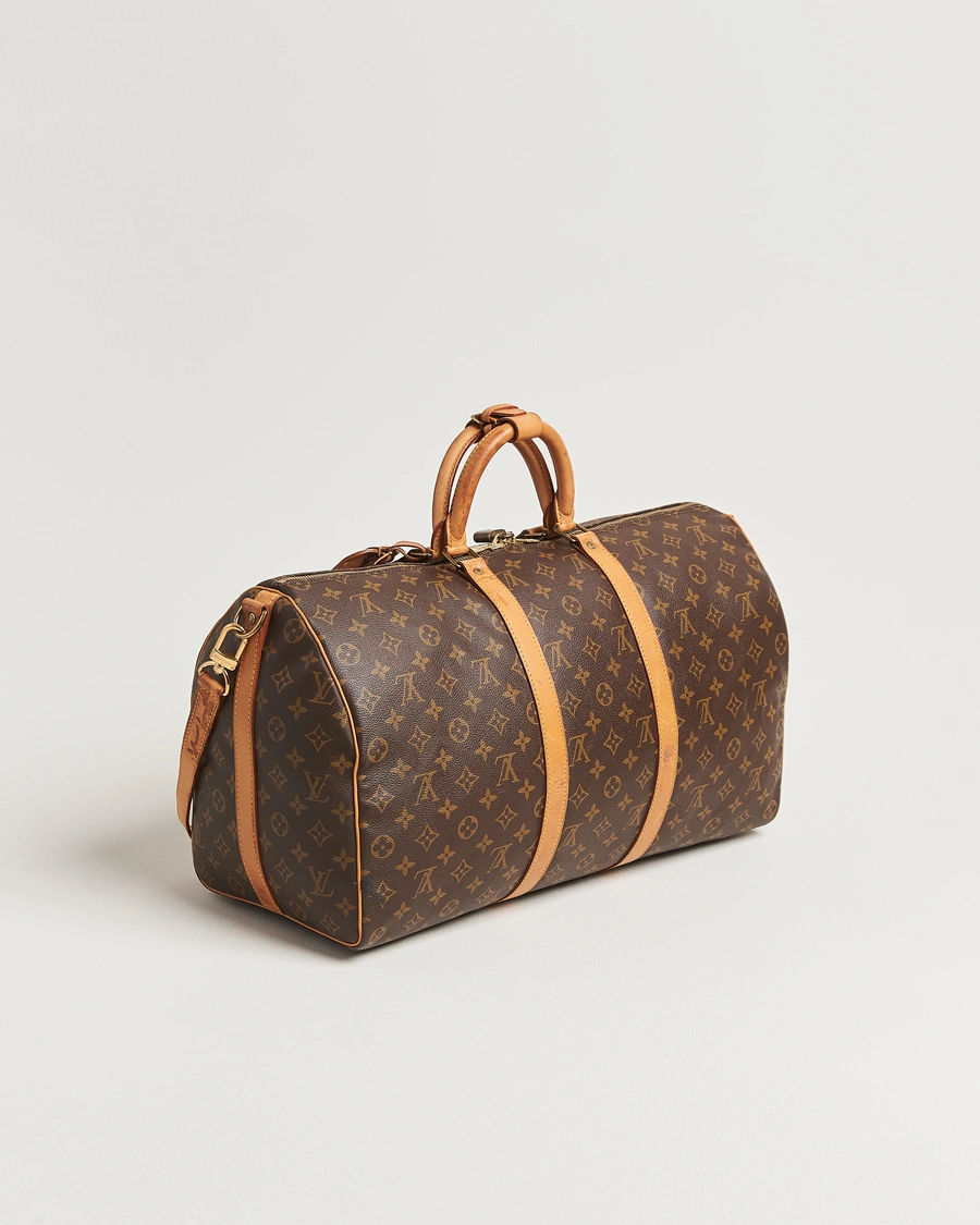 Homme | Louis Vuitton Pre-Owned Keepall Bandoulière 50 Monogram | Louis Vuitton Pre-Owned | Keepall Bandoulière 50 Monogram