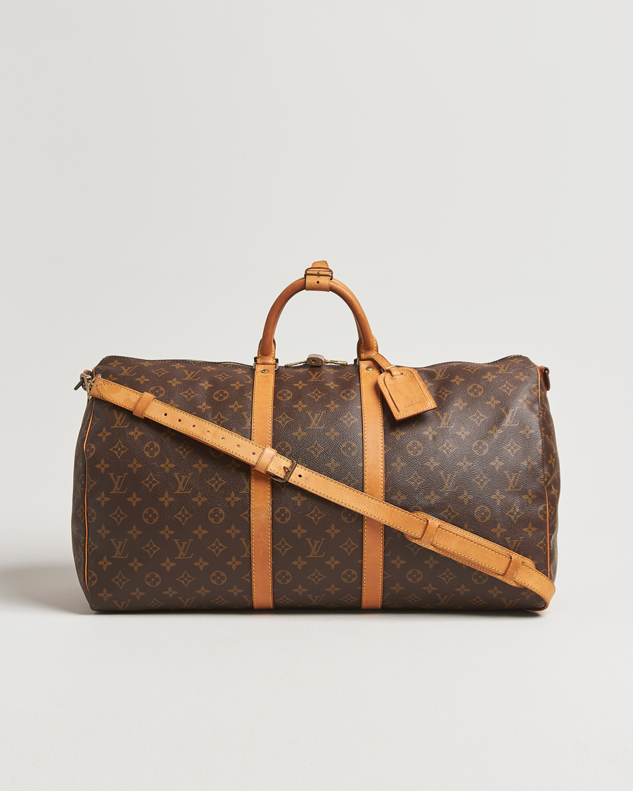 Homme | Louis Vuitton Pre-Owned Keepall Bandoulière 55 Monogram | Louis Vuitton Pre-Owned | Keepall Bandoulière 55 Monogram