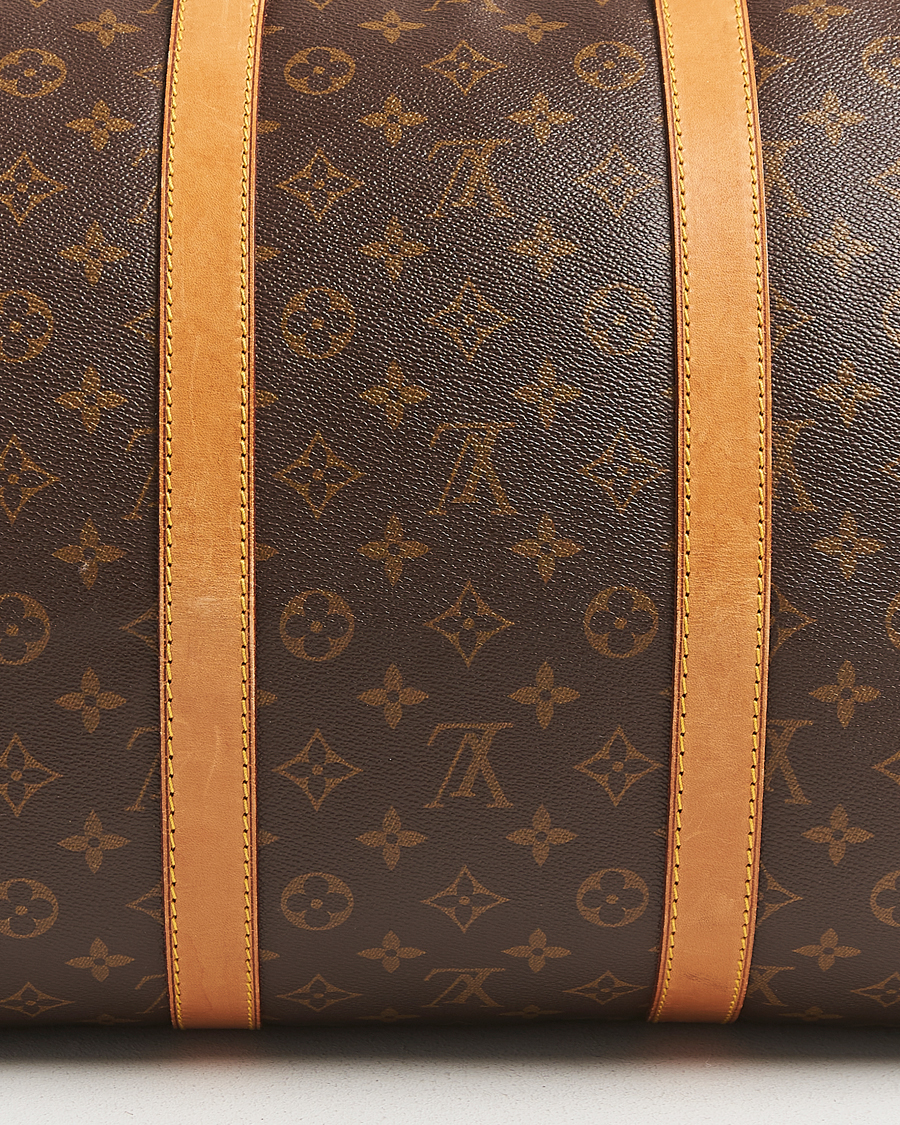 Homme | Louis Vuitton Pre-Owned Keepall Bandoulière 55 Monogram | Louis Vuitton Pre-Owned | Keepall Bandoulière 55 Monogram