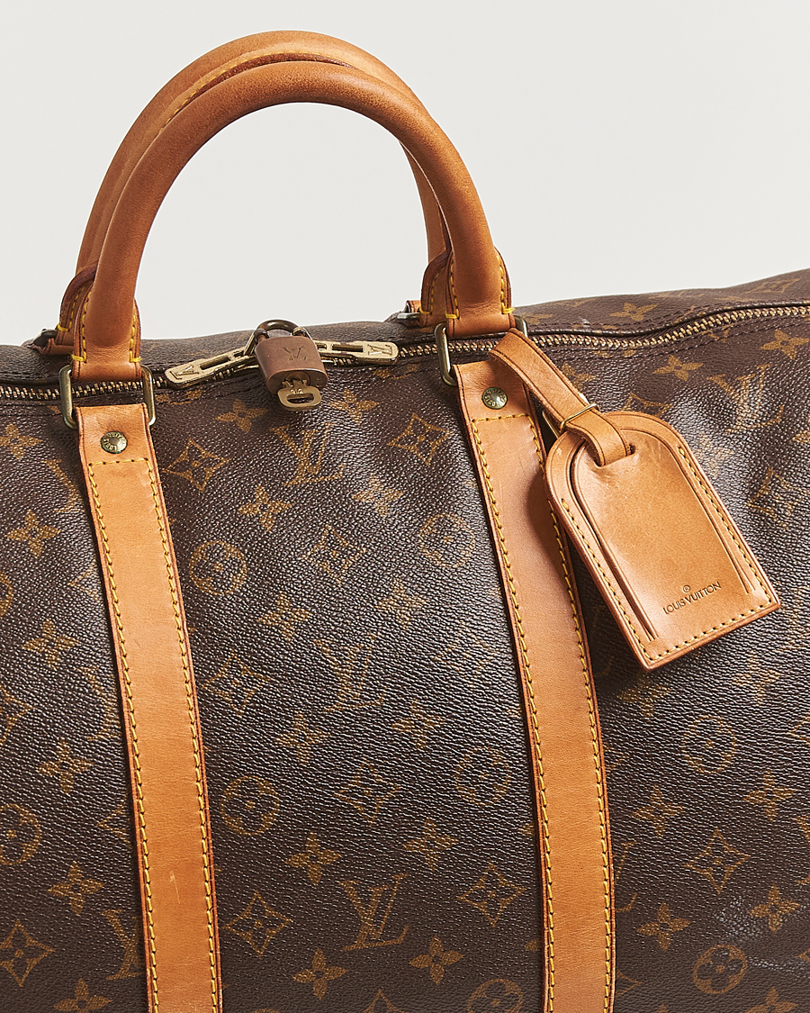 Homme | Louis Vuitton Pre-Owned Keepall Bandoulière 55 Monogram | Louis Vuitton Pre-Owned | Keepall Bandoulière 55 Monogram