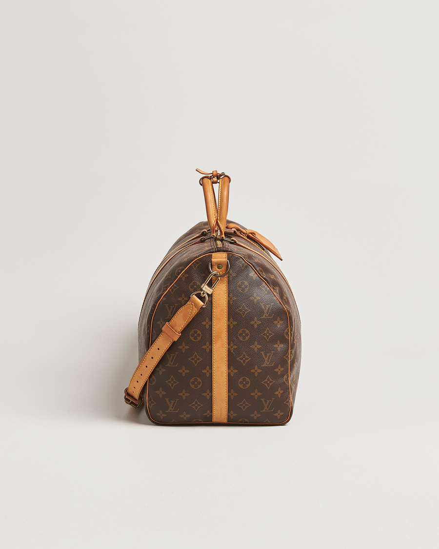 Homme | Louis Vuitton Pre-Owned Keepall Bandoulière 55 Monogram | Louis Vuitton Pre-Owned | Keepall Bandoulière 55 Monogram