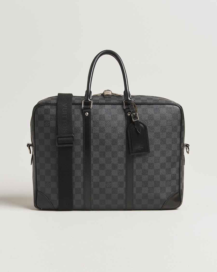 Homme | Louis Vuitton Pre-Owned Porte Document Voyager Damier Graphite | Louis Vuitton Pre-Owned | Porte Document Voyager Damier Graphite