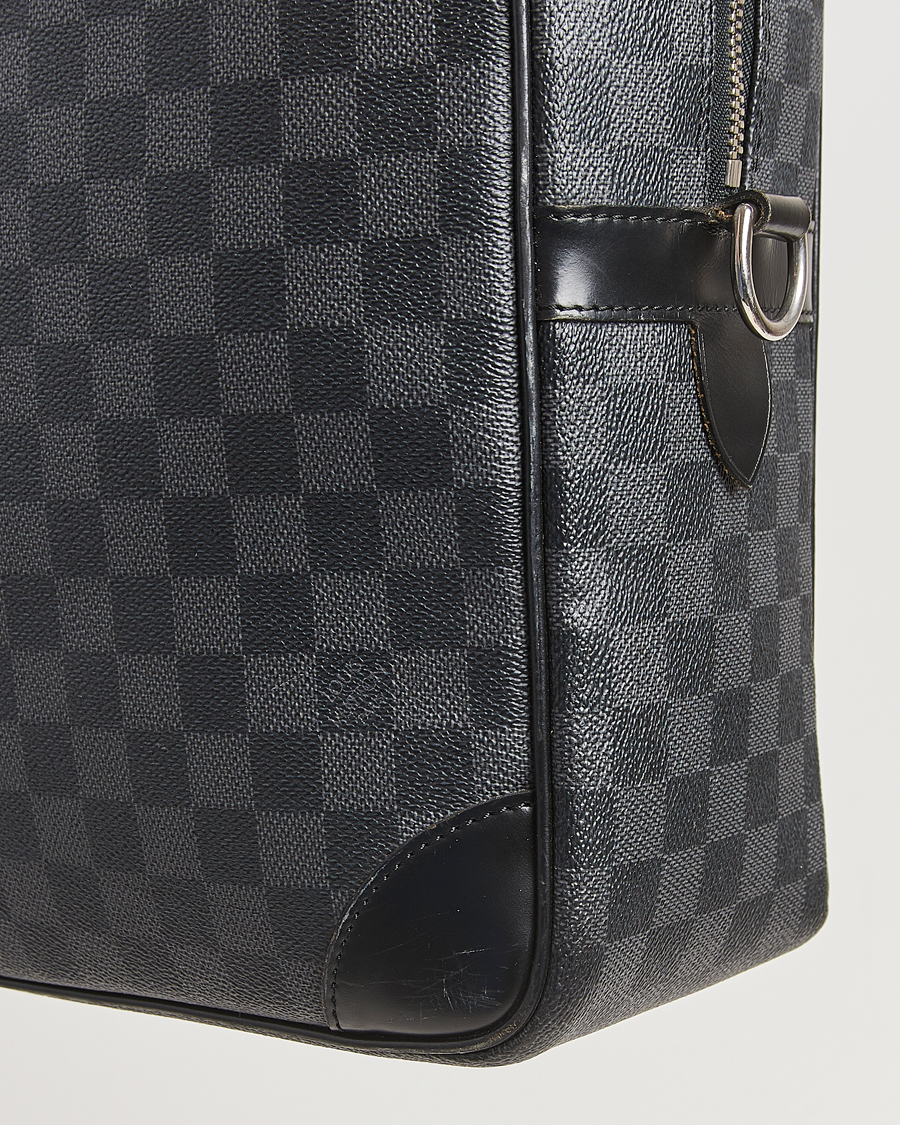 Homme | Louis Vuitton Pre-Owned Porte Document Voyager Damier Graphite | Louis Vuitton Pre-Owned | Porte Document Voyager Damier Graphite