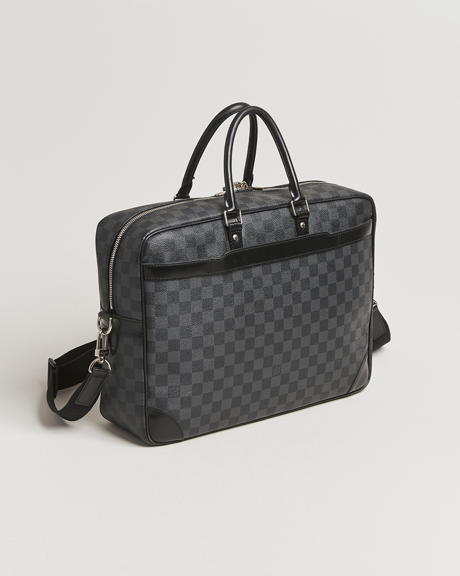 Homme | Louis Vuitton Pre-Owned Porte Document Voyager Damier Graphite | Louis Vuitton Pre-Owned | Porte Document Voyager Damier Graphite