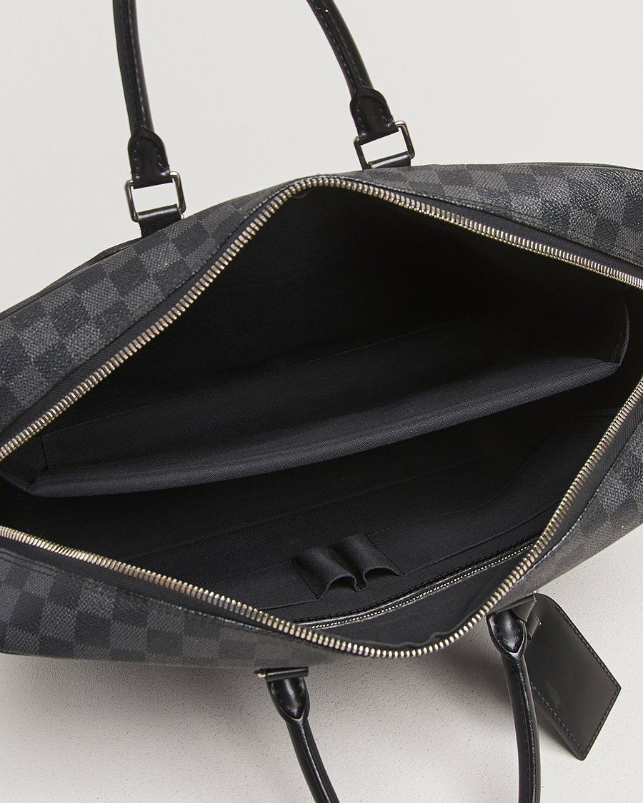 Homme | Louis Vuitton Pre-Owned Porte Document Voyager Damier Graphite | Louis Vuitton Pre-Owned | Porte Document Voyager Damier Graphite