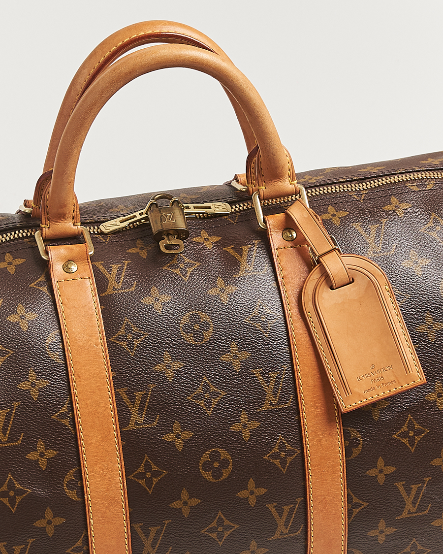 Homme | Louis Vuitton Pre-Owned Keepall Bandoulière 50 Monogram | Louis Vuitton Pre-Owned | Keepall Bandoulière 50 Monogram