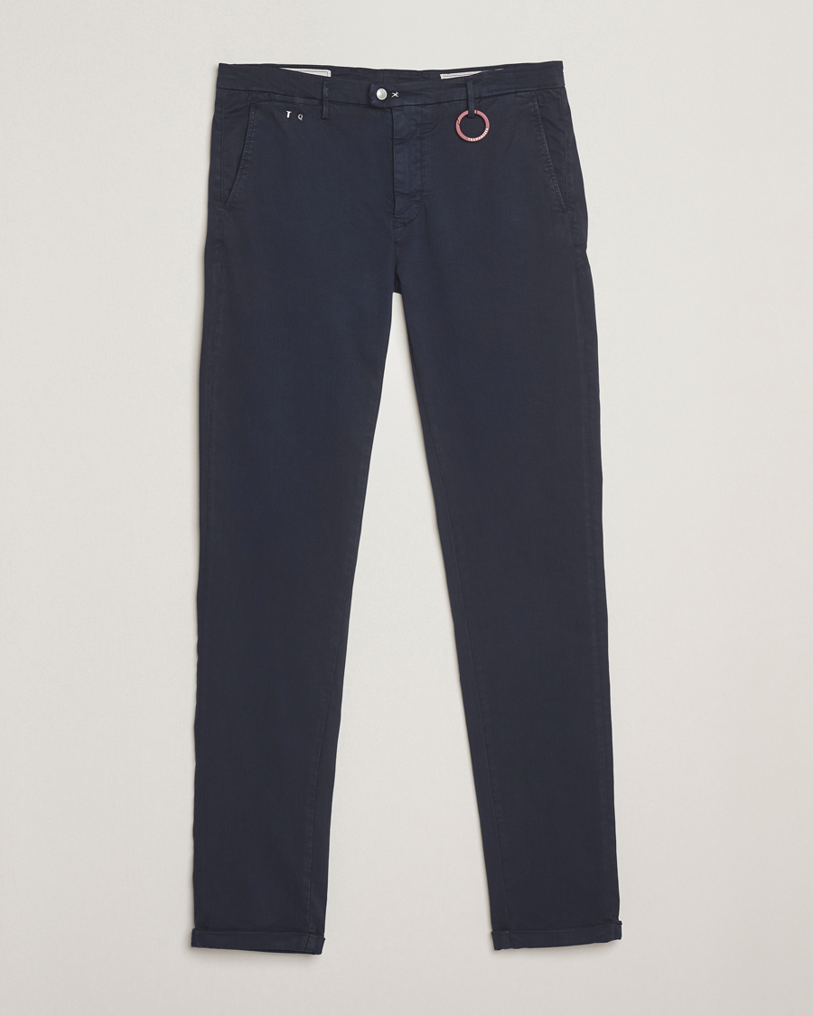 Homme | Jeans | Tramarossa | Luis Superstrech Cotton Chino Dark Blu