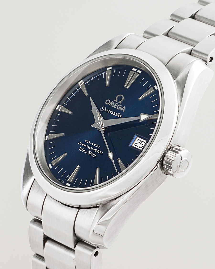 Homme | Omega Pre-Owned Seamaster Aqua Terra 150M Blue | Omega Pre-Owned | Seamaster Aqua Terra 150M Blue