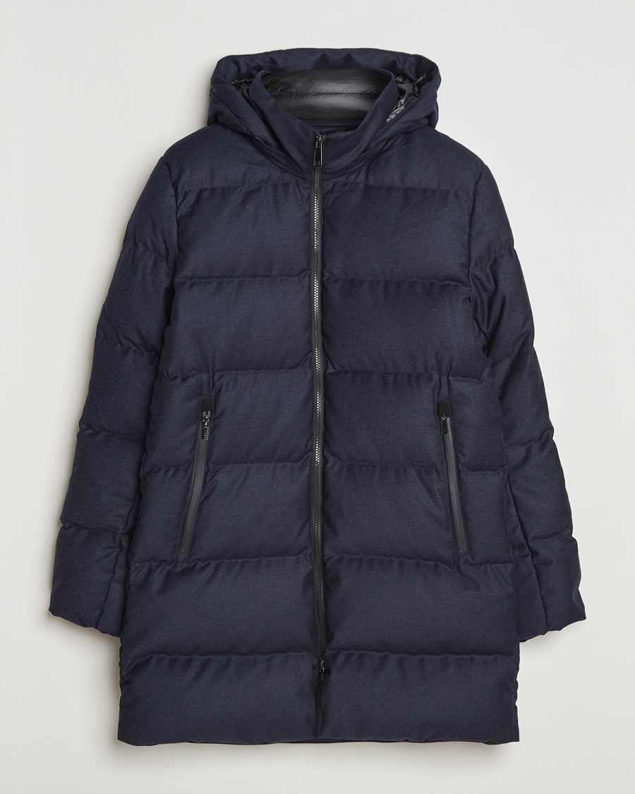 Homme | Manteaux Et Vestes | UBR | Concorde Wool Parka Savile Dark Navy Melange