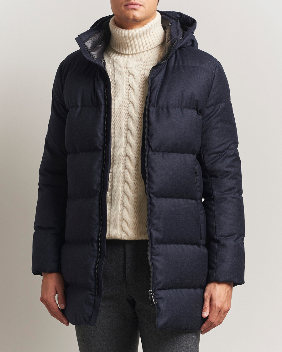 Homme | Manteaux Et Vestes | UBR | Concorde Wool Parka Savile Dark Navy Melange