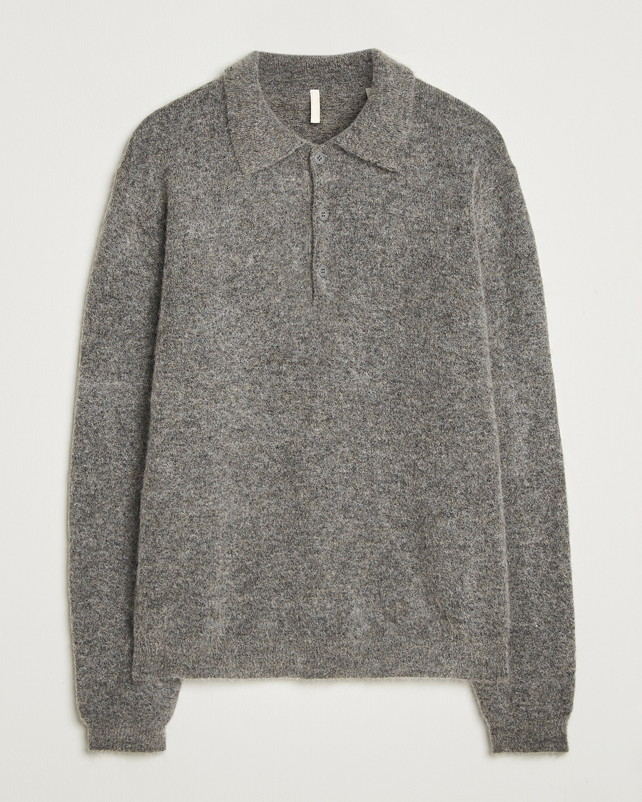 Homme | Pulls Et Tricots | Sunflower | Mohair Knitted Polo Grey Melange