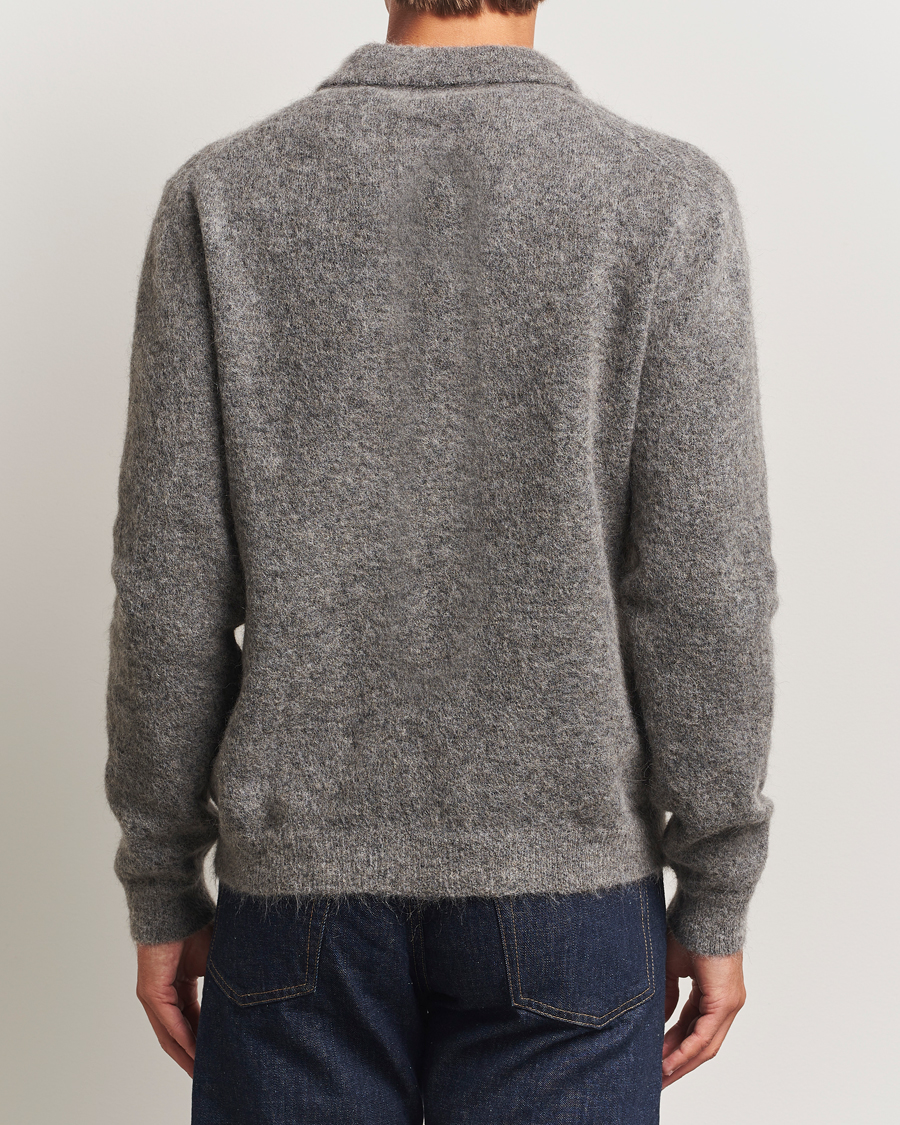 Homme | Pulls Et Tricots | Sunflower | Mohair Knitted Polo Grey Melange
