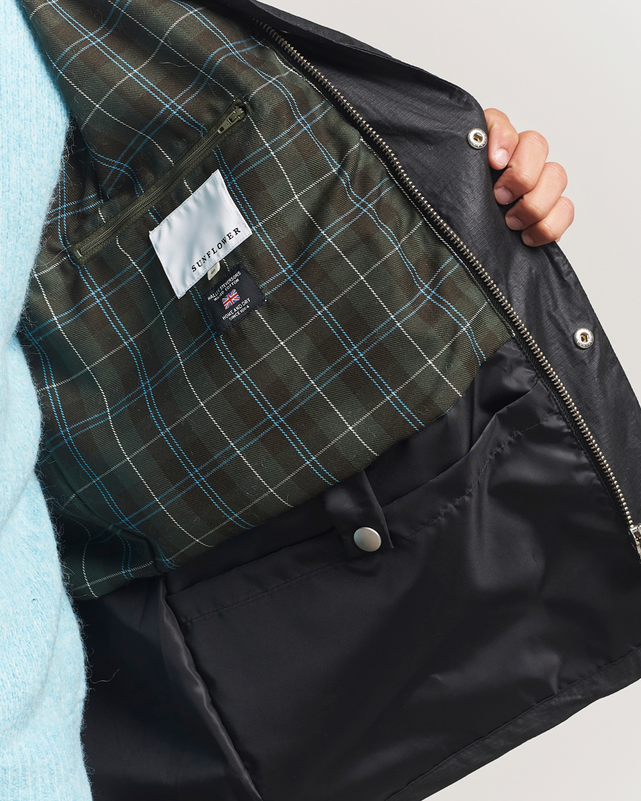 Homme | Manteaux Et Vestes | Sunflower | Waxed Ripstop Jacket Black
