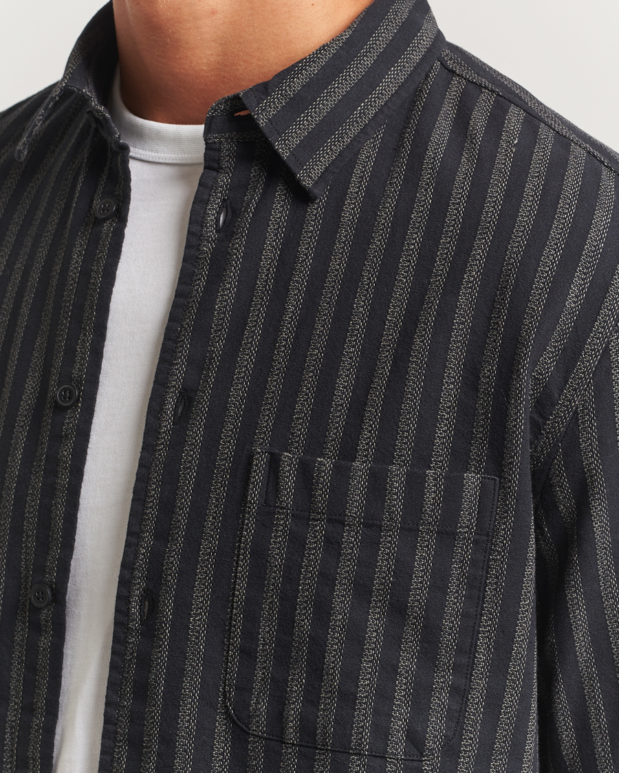 Homme | Chemises | Samsøe Samsøe | Liam Striped Shirt Castor Grey