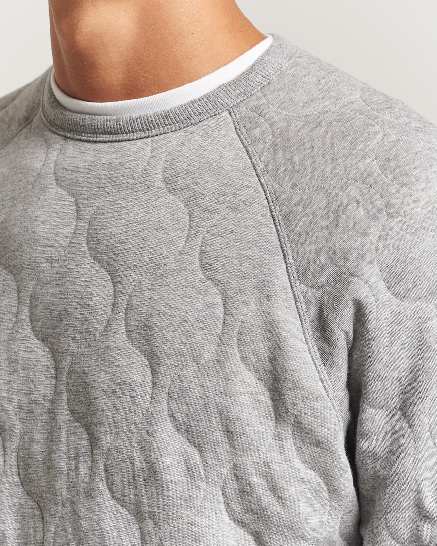 Homme | Pulls Et Tricots | BEAMS PLUS | MIL Quilt Crew Neck Grey