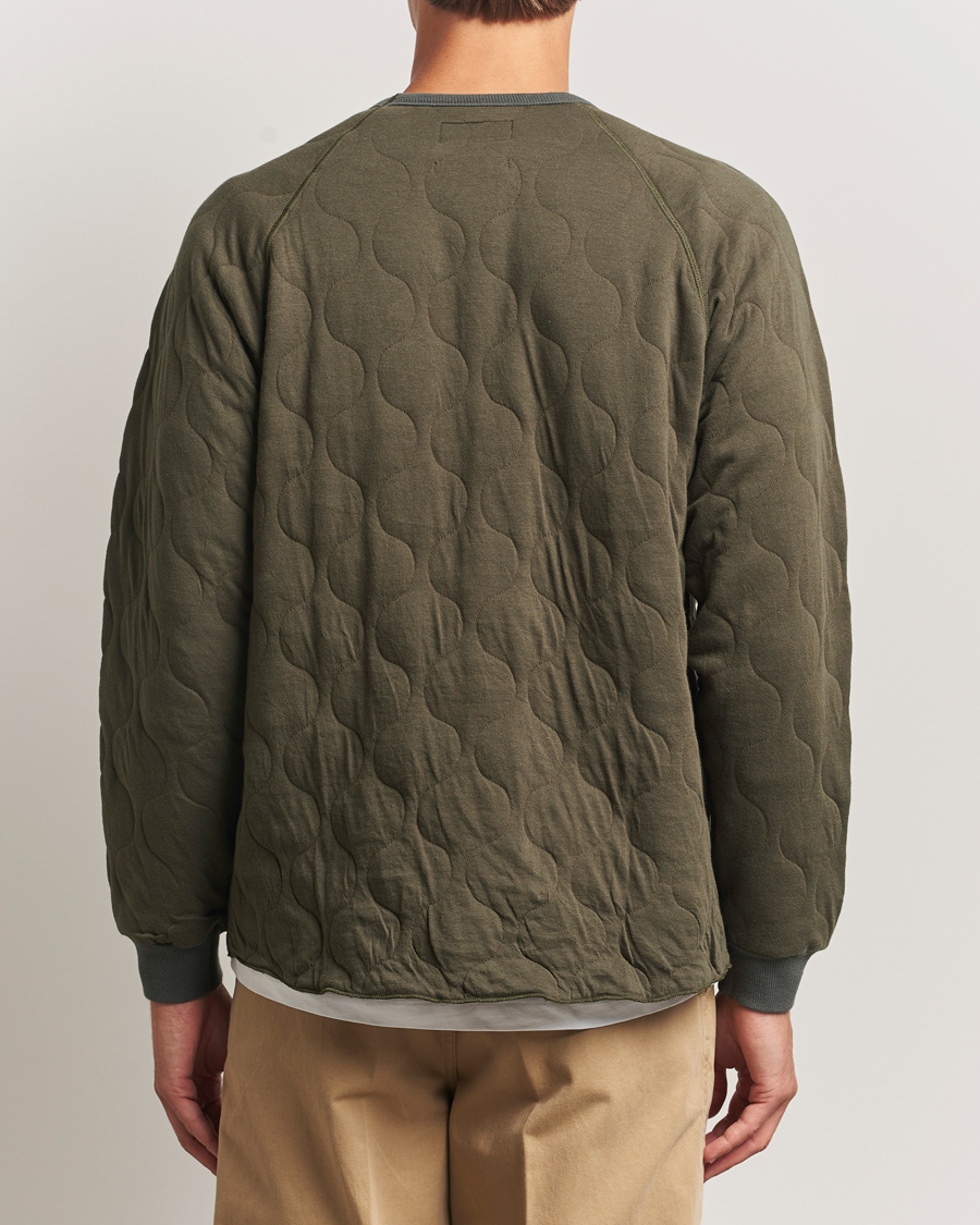 Homme | Pulls Et Tricots | BEAMS PLUS | MIL Quilt Crew Neck Olive