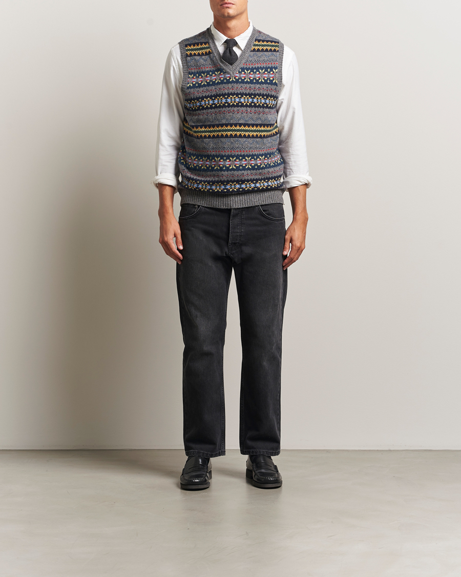 Homme | Pulls Et Tricots | BEAMS PLUS | Fairisle Knit Vest Grey