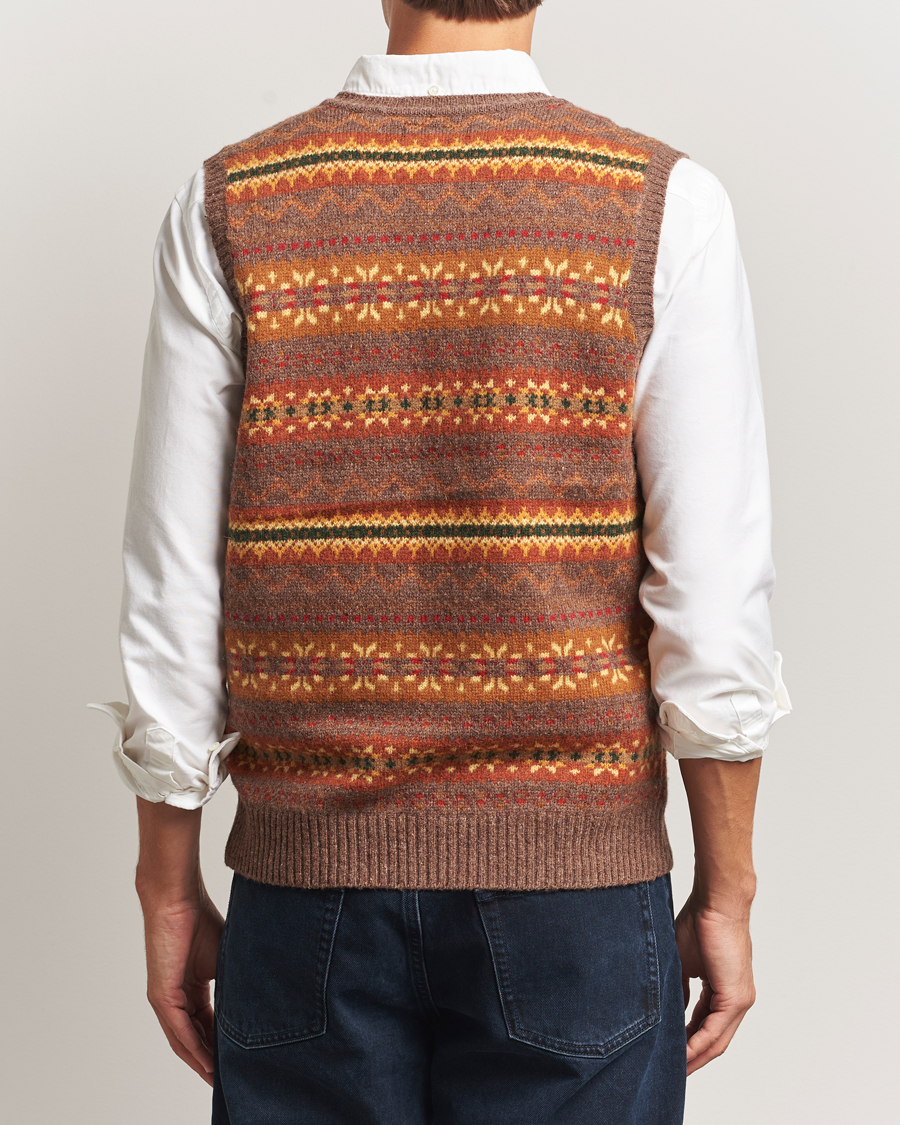 Homme | Pulls Et Tricots | BEAMS PLUS | Fairisle Knit Vest Light Brown