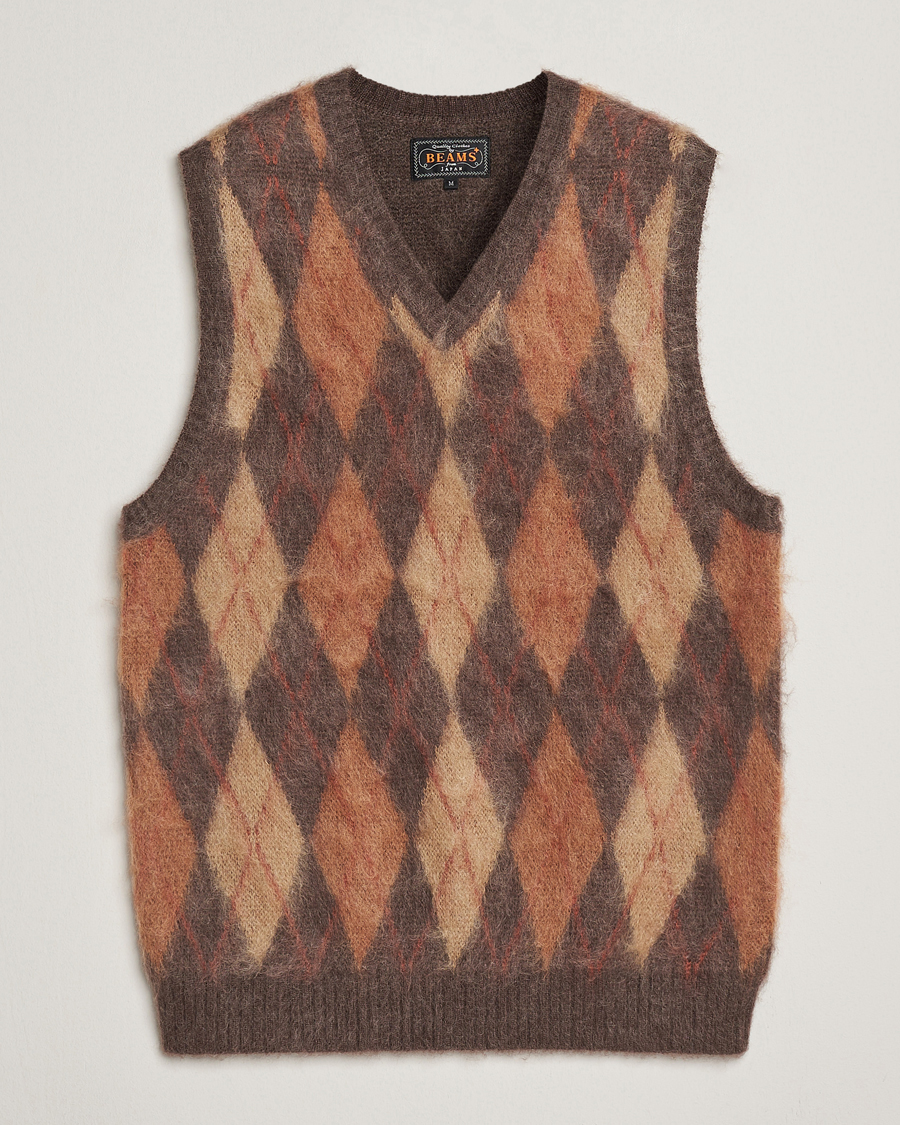 Homme | Pulls Et Tricots | BEAMS PLUS | Mohair Knit Vest Brown