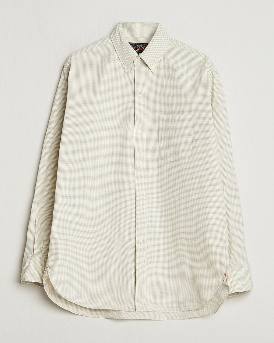 Homme | Chemises | BEAMS PLUS | Button Down Shirt White Plaid