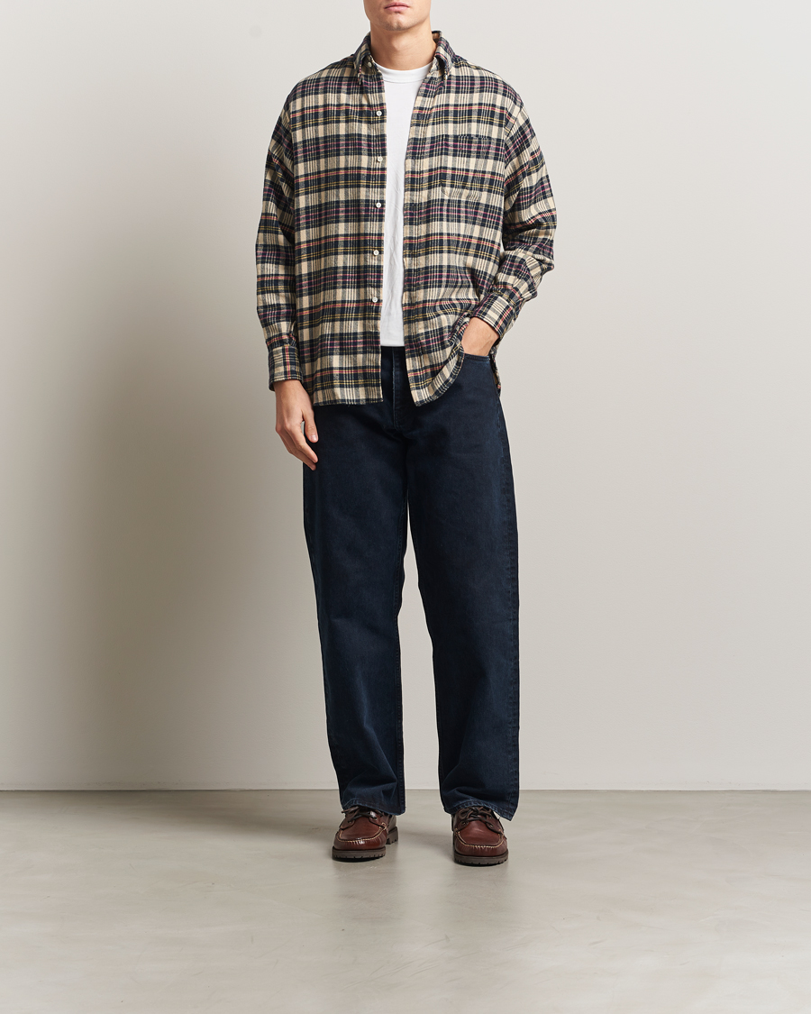 Homme | Chemises | BEAMS PLUS | Flannel Button Down Shirt Beige Check