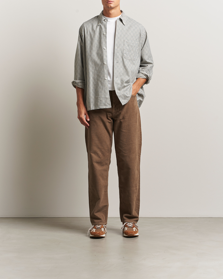 Homme | Chemises | BEAMS PLUS | Dobby Button Down Shirt White Plaid