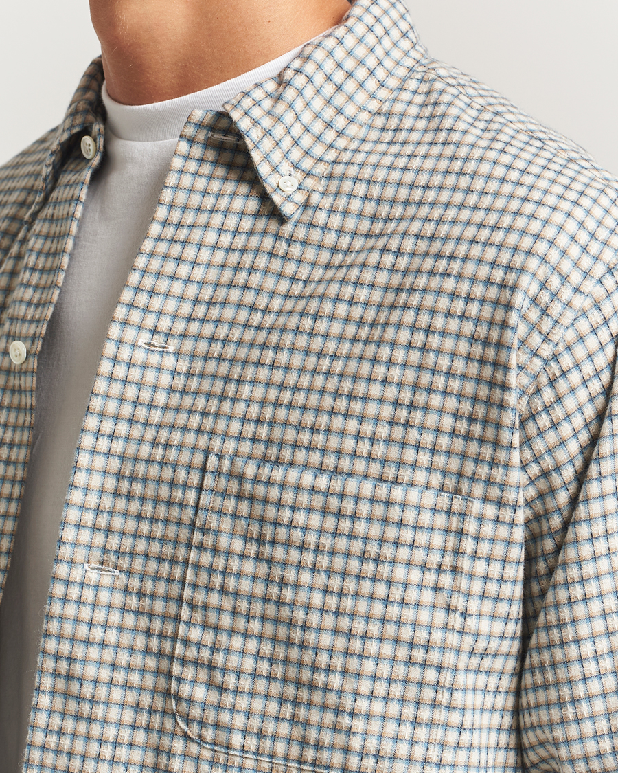 Homme | Chemises | BEAMS PLUS | Dobby Button Down Shirt White Plaid