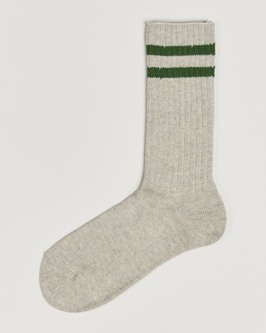 Homme | Sous-Vêtements Et Chaussettes | BEAMS PLUS | Schoolboy Socks Grey/Green