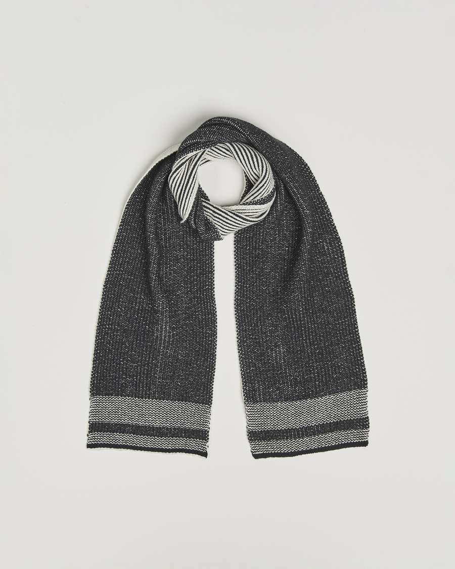 Homme | Écharpes | BEAMS PLUS | Wool/Cashmere Rib Scarf Grey