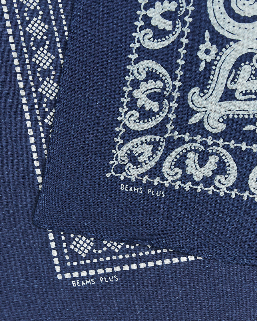 Homme | BEAMS PLUS 2-Pack Bandana Set Navy | BEAMS PLUS | 2-Pack Bandana Set Navy