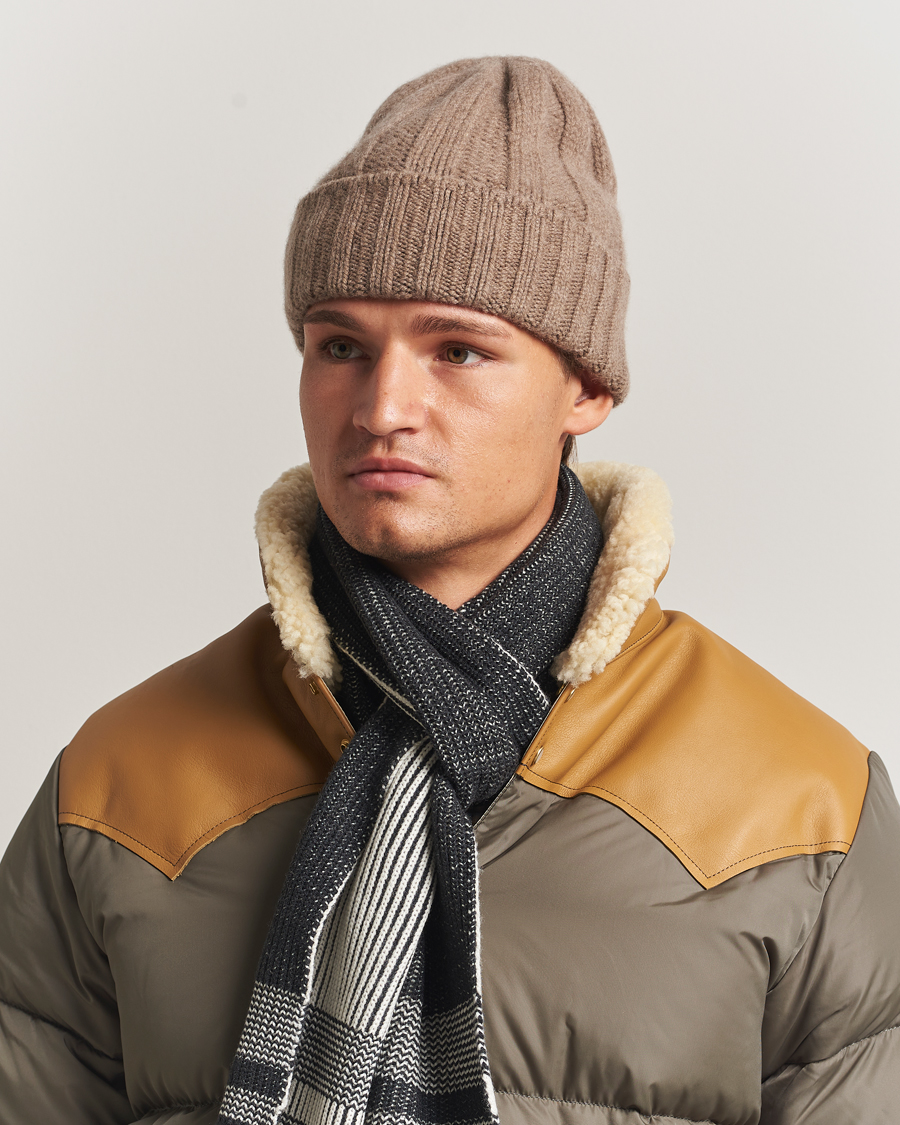 Homme | BEAMS PLUS Cashmere Rib Beanie Camel | BEAMS PLUS | Cashmere Rib Beanie Camel