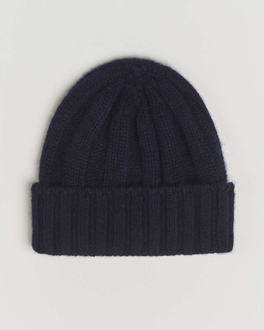 Homme | BEAMS PLUS Cashmere Rib Beanie Navy | BEAMS PLUS | Cashmere Rib Beanie Navy