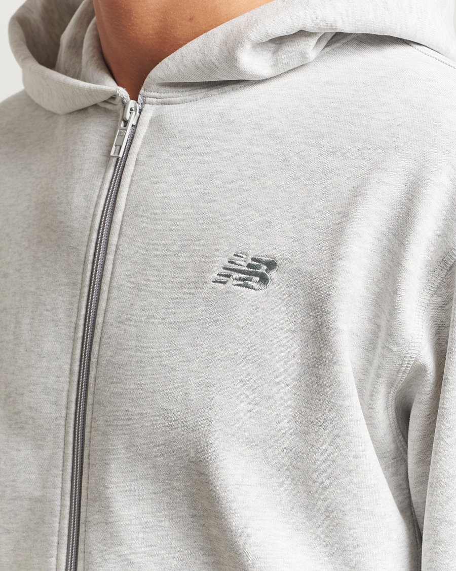 Homme | Pulls Et Tricots | New Balance | Essentials Terry Full Zip Hoodie Ash Heather