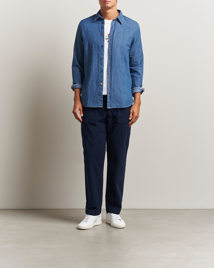 Homme | Pantalons | PS Paul Smith | Cotton Worker Pants Blue
