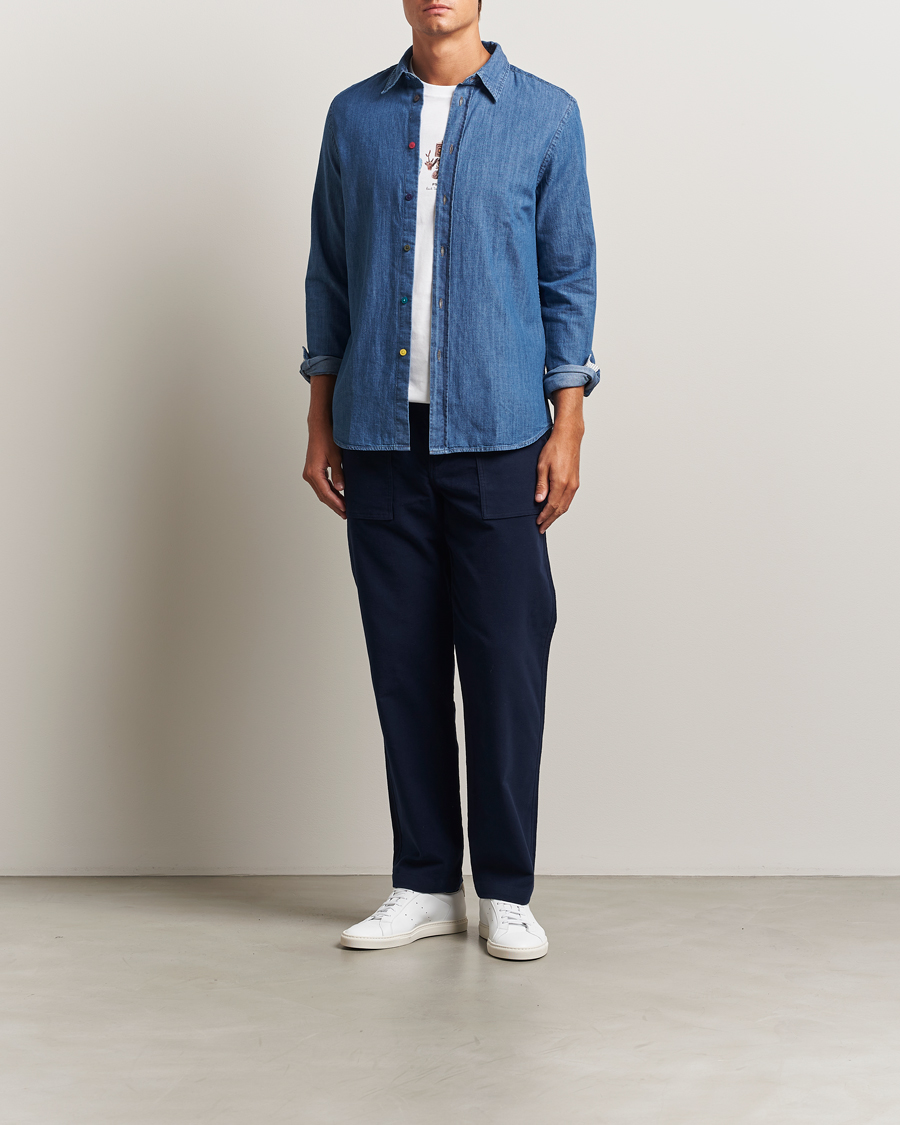 Homme | Chemises | PS Paul Smith | Tailored Fit Denim Shirt Blue Wash