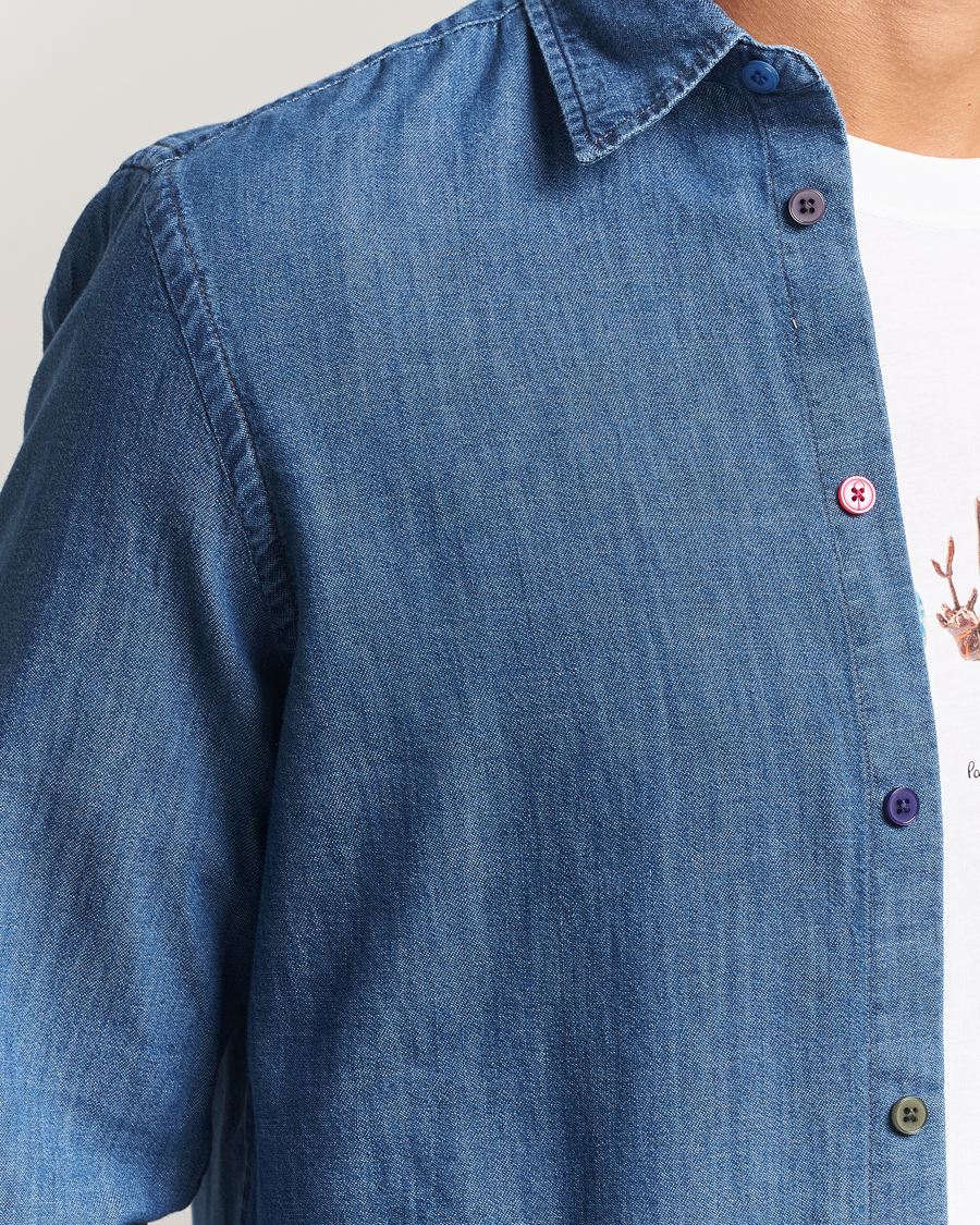 Homme | Chemises | PS Paul Smith | Tailored Fit Denim Shirt Blue Wash