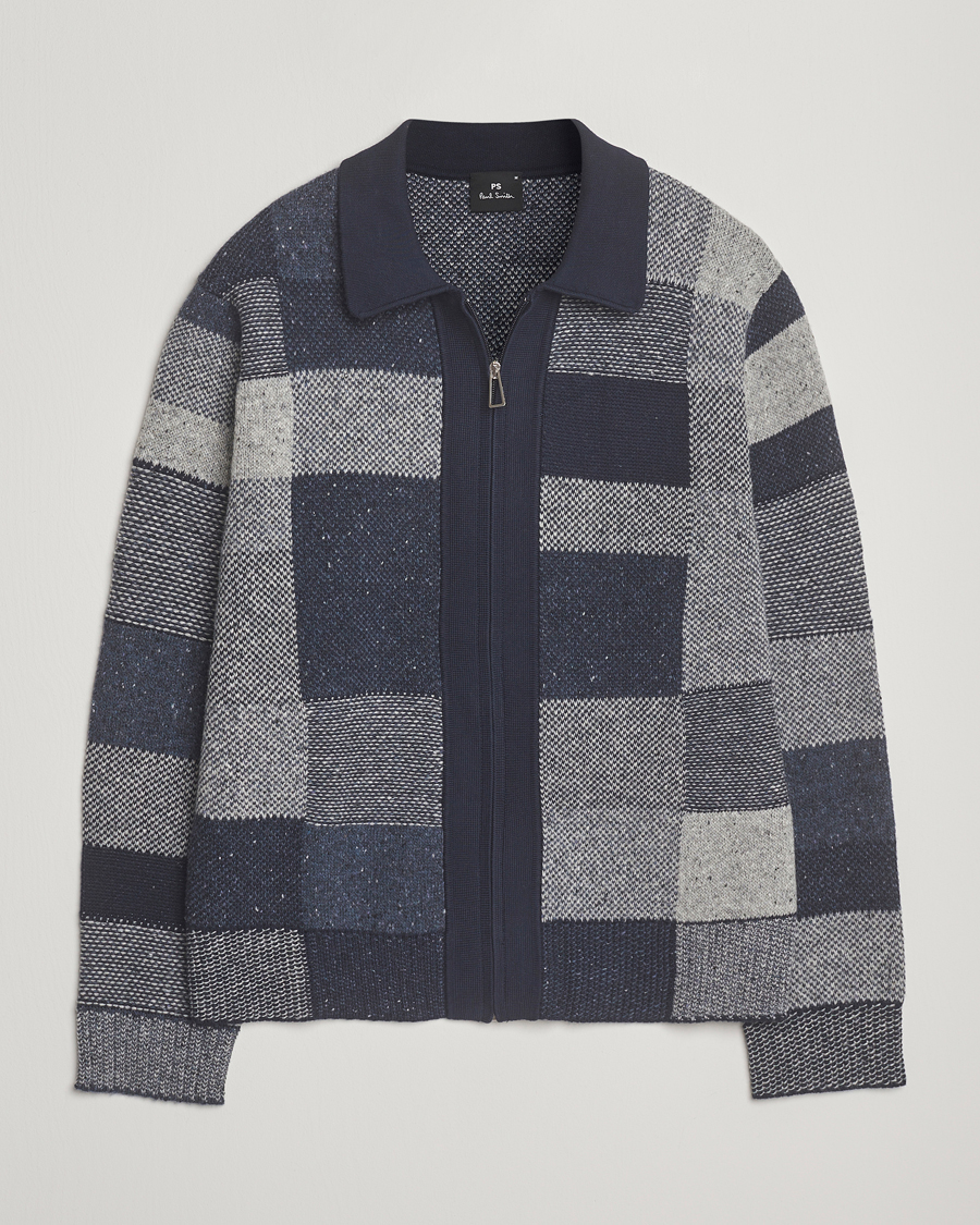 Homme | Pulls Et Tricots | PS Paul Smith | Colourblocked Knitted Full Zip Blue Multi