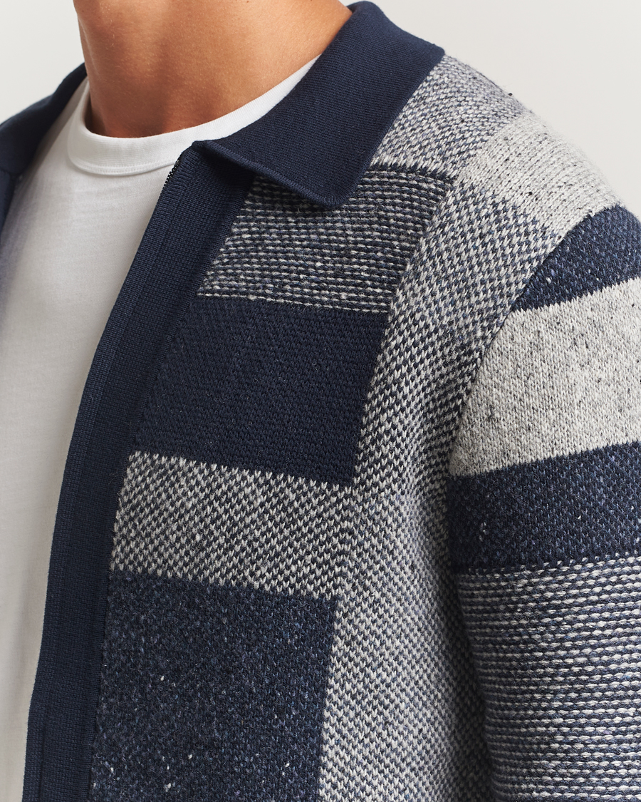 Homme | Pulls Et Tricots | PS Paul Smith | Colourblocked Knitted Full Zip Blue Multi