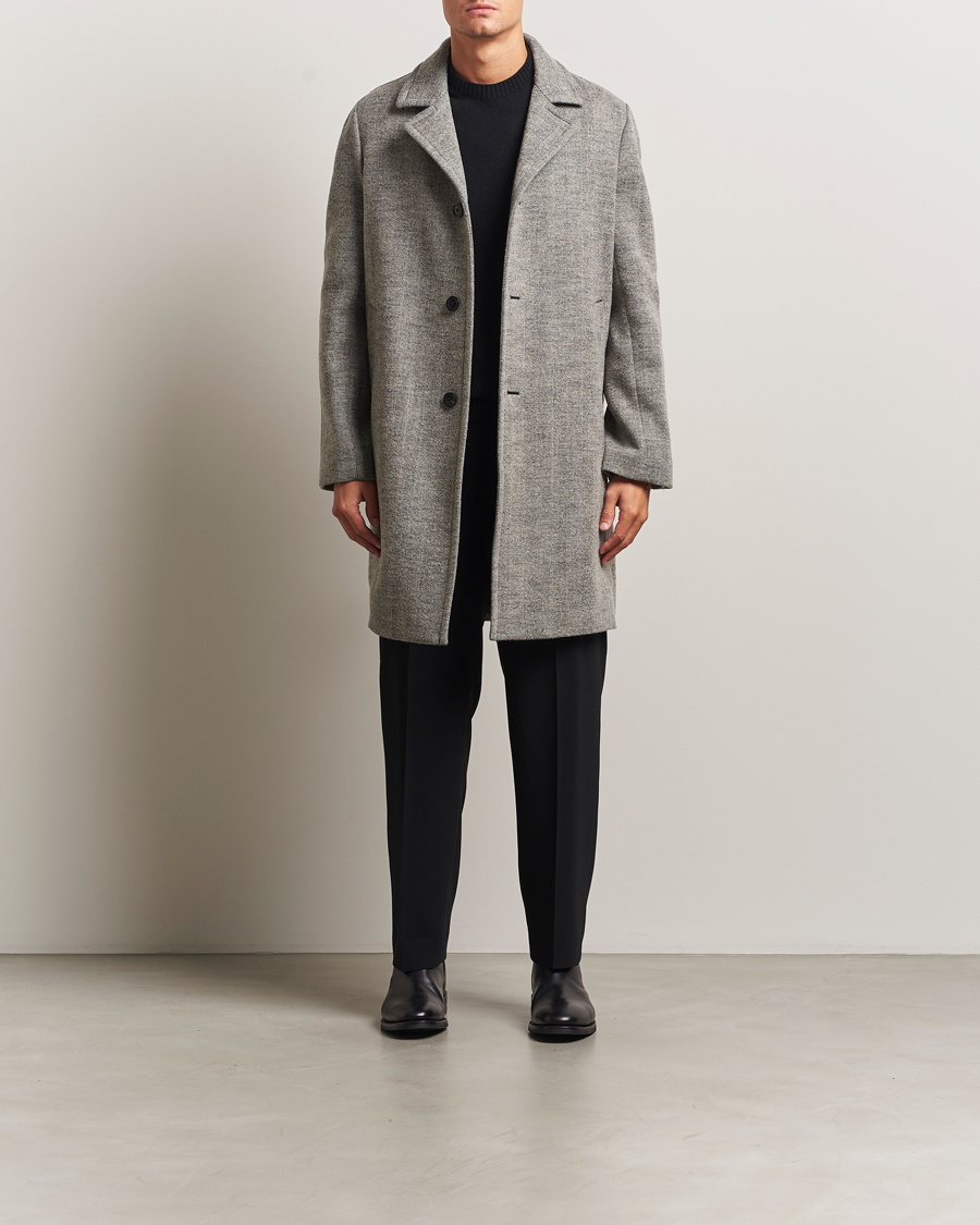 Homme | Manteaux Et Vestes | Paul Smith | Wool Herringbone Coat Grey