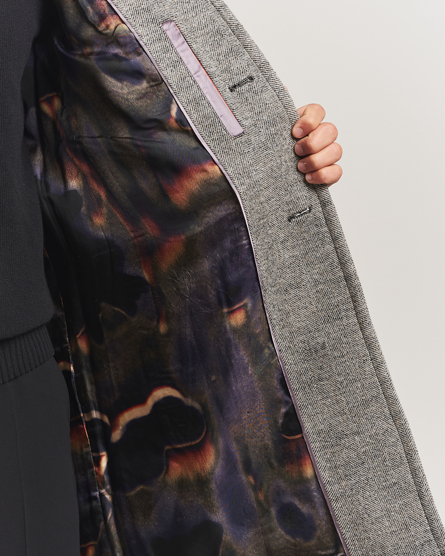 Homme | Manteaux Et Vestes | Paul Smith | Wool Herringbone Coat Grey