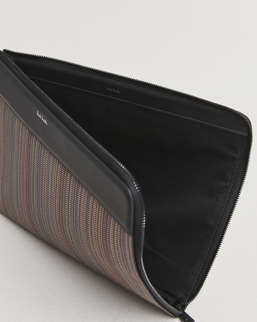 Homme | Sacs | Paul Smith | Nylon Stripe Document Case Black Multi