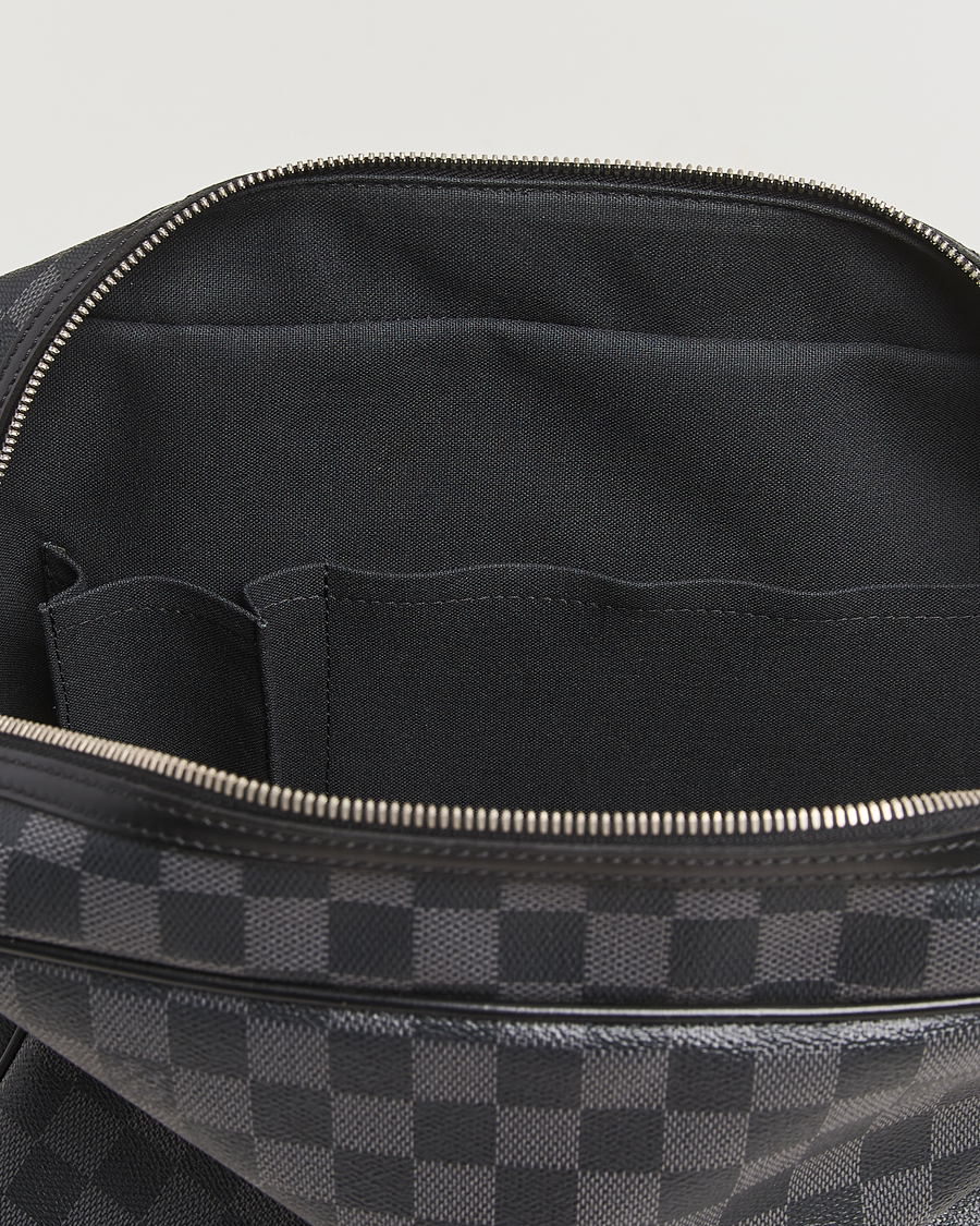 Homme | Pre-Owned & Vintage Bags | Louis Vuitton Pre-Owned | Leoh Shoulder Bag Damier Graphite