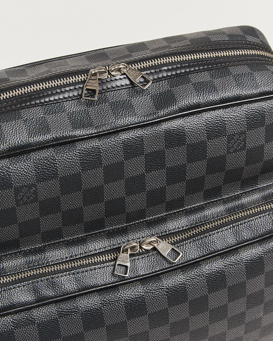 Homme | Pre-Owned & Vintage Bags | Louis Vuitton Pre-Owned | Leoh Shoulder Bag Damier Graphite