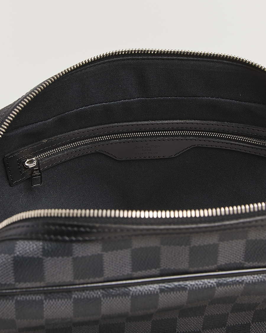 Homme | Pre-Owned & Vintage Bags | Louis Vuitton Pre-Owned | Leoh Shoulder Bag Damier Graphite