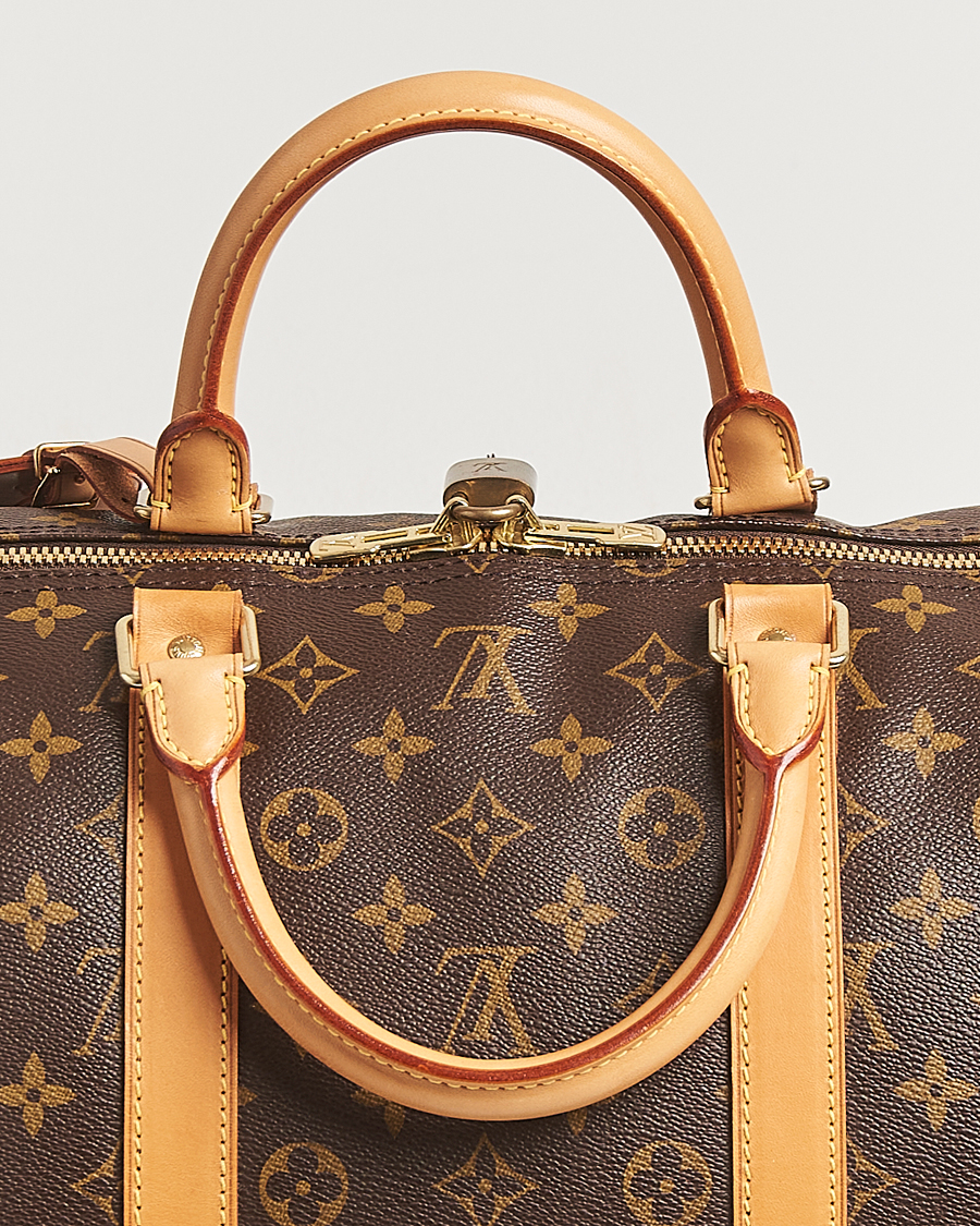 Homme | Louis Vuitton Pre-Owned Keepall Bandoulière 55 Monogram | Louis Vuitton Pre-Owned | Keepall Bandoulière 55 Monogram