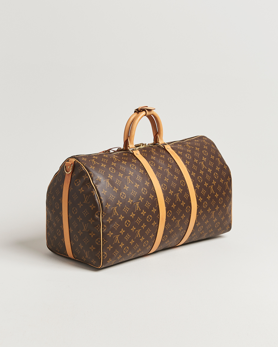 Homme | Louis Vuitton Pre-Owned Keepall Bandoulière 55 Monogram | Louis Vuitton Pre-Owned | Keepall Bandoulière 55 Monogram