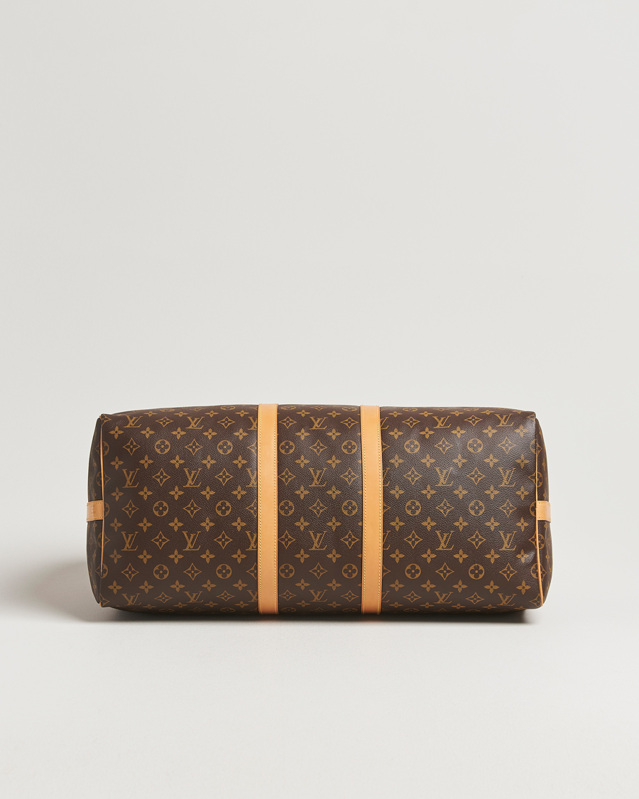 Homme | Louis Vuitton Pre-Owned Keepall Bandoulière 55 Monogram | Louis Vuitton Pre-Owned | Keepall Bandoulière 55 Monogram
