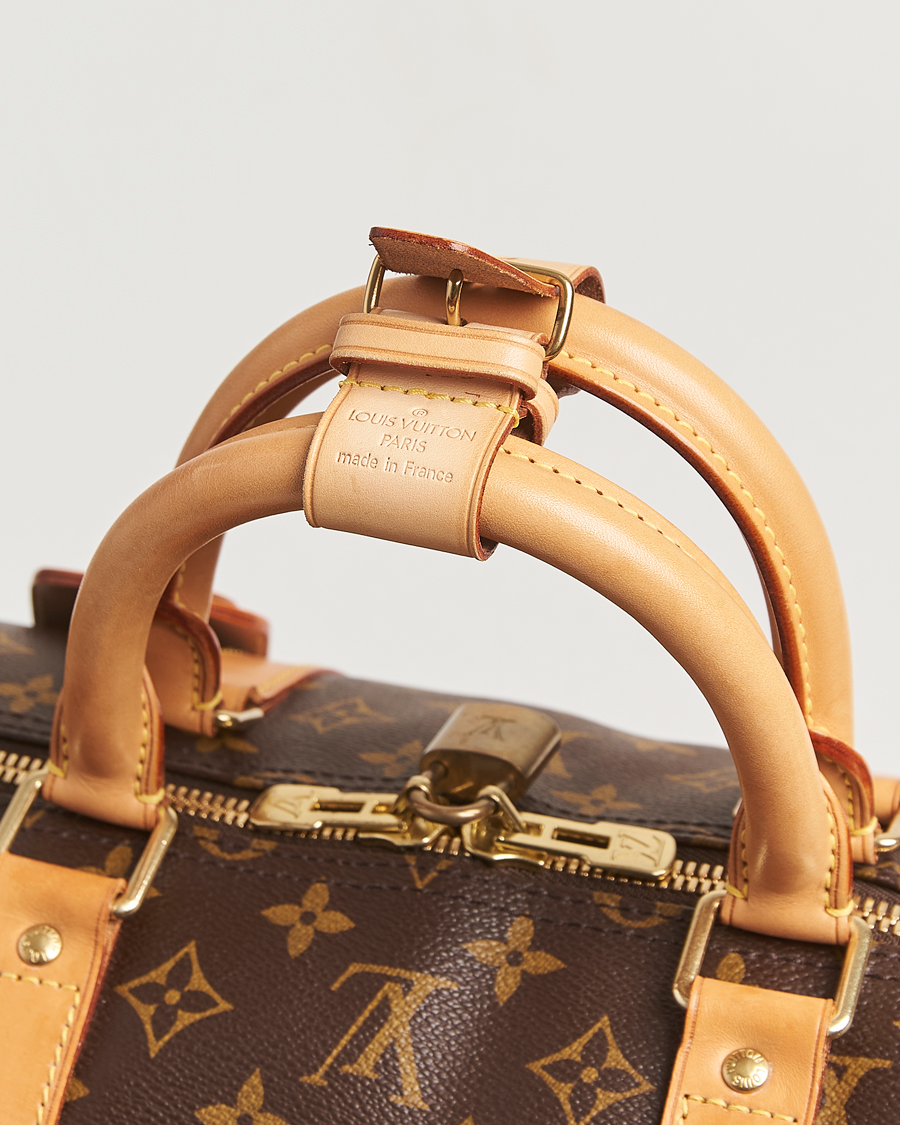 Homme | Louis Vuitton Pre-Owned Keepall Bandoulière 55 Monogram | Louis Vuitton Pre-Owned | Keepall Bandoulière 55 Monogram