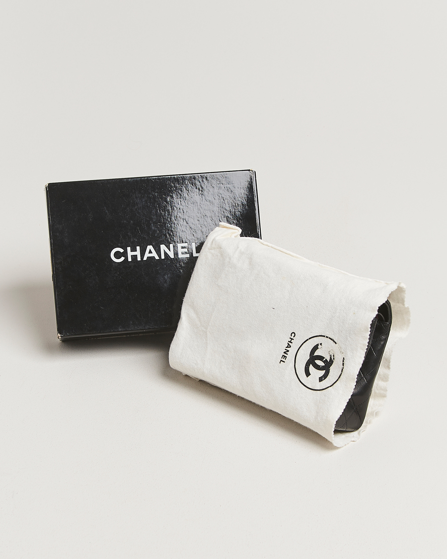 Homme | Chanel Pre-Owned Classic Double Flap Medium Black | Chanel Pre-Owned | Classic Double Flap Medium Black