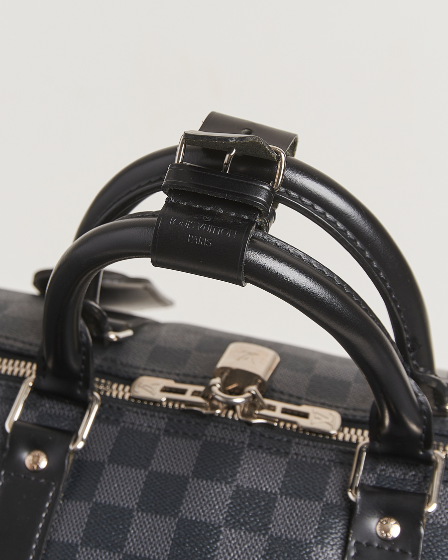 Homme | Louis Vuitton Pre-Owned Keepall Bandoulière 55 Damier Graphite | Louis Vuitton Pre-Owned | Keepall Bandoulière 55 Damier Graphite